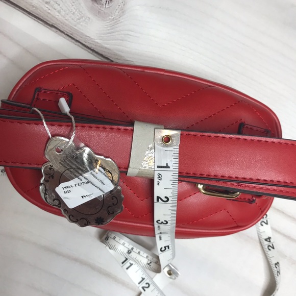 Red fanny pack Boston belt bag - Picture 5 of 8